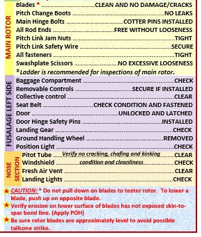 Robinson 22 (R22) Helicopter Extended Universal QRef Checklist for Student Pilots, All In One